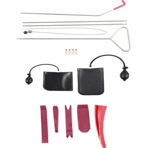 12PCS Universal Car Door Key Lost Lock Out Emergency Open Unlock Tool Air Pump Kit Car Tools