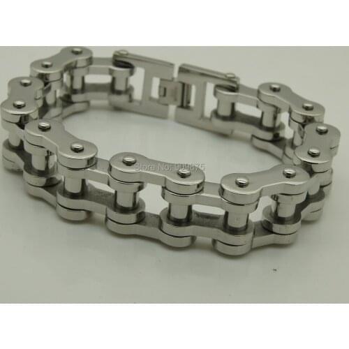 20mm width 150.7g motorcycle bike chain men/boys stainless steel bracelet men jewelry bangles & punk 4 width available