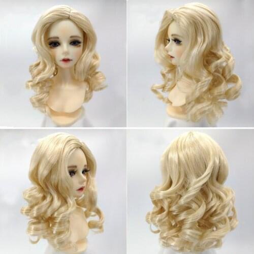 Doll Accessories Wigs Blond Curly BJD Doll Wig 1/4