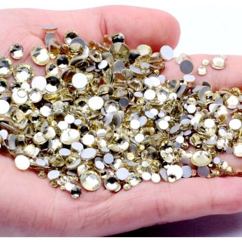 Nails Accesorios Non Hotfix Crystal Rhinestones Jonquil SS3-SS34 And Mixed Sizes Flatback Glue On Strass Glass Diamonds DIY