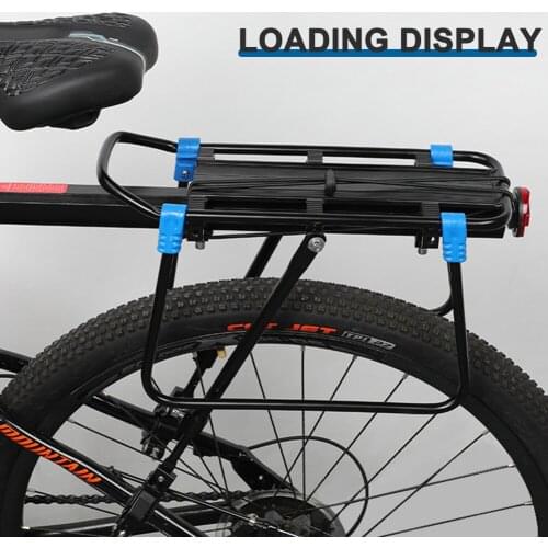 Bicycle Luggage Cargo Seat Post Carriers Aluminum Alloy Foldable Mountain Bike Back Seat Luggage Cargo Rack Holder Mount