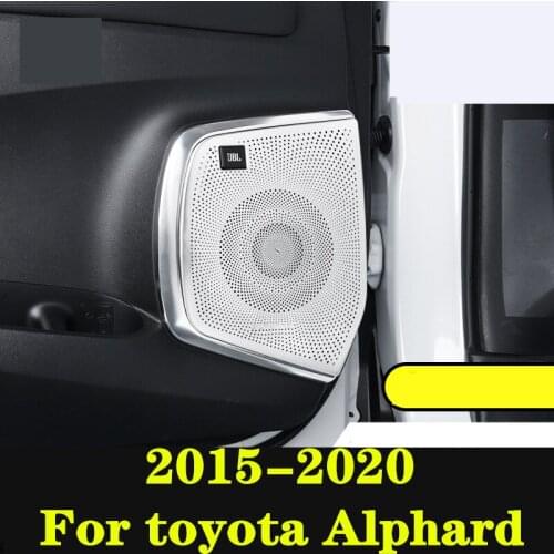 For toyota Alphard 2015-20 car styling Audio decorative frame door anti-kick horn cover modified interior car Accessories
