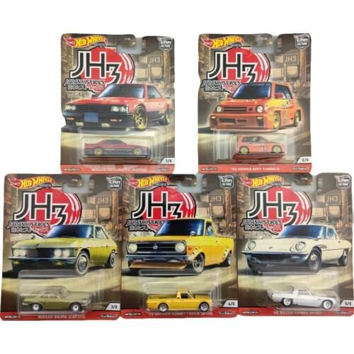 Hot Wheels 1/64 Car Culture Japan Historics DATSUN MAZDA NISSAN HONDA Collector Edition Real Riders Metal Diecast Model Car