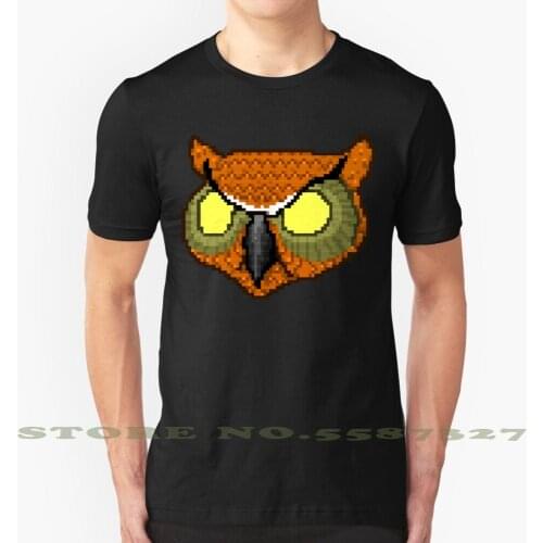 Hotline Miami Rasmus Owl Mask Cool Design Trendy T-Shirt Tee Hotline Miami Indie Game Games Rasmus Miami Pixel Neon