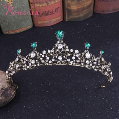 Crystal Diamante Wedding Bridal Princess Tiara Crown Bride Hair Jewelry Headwear 6 Colors RE3750