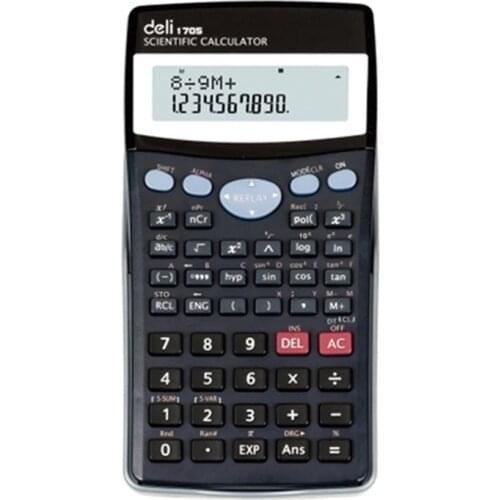 Calculatrice Calculator Scientific Deli 1705 Large Screen Score Calculation Protective Cover With 240 Functions