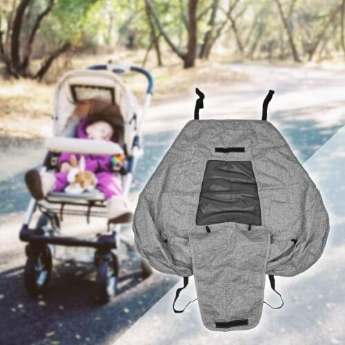 Baby Stroller Sun Shade Washable Universal Sun Shield with Breathable Mesh Net Exquisite Storage Bag Baby Stroller Accessaries