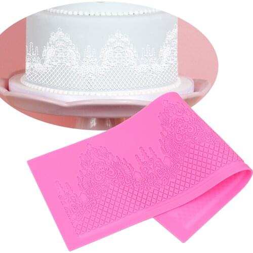NICEYARD Cake Lace Mat Fondant Cake Cake Decorating Tools Border Decoration Silicone Bakeware Lace Mold