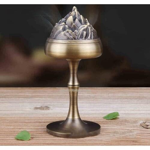 Boshan censer Hill Metal Alloy Brass Copper Mountain Coils incense Zinc Alloy Censer Thurible burner Incense burner incensory