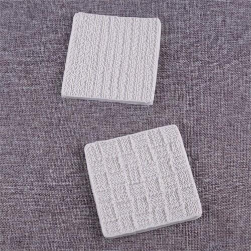 LETAOSK Grey Silicone DIY Kitchen Sugar Fondant Cake Bakeware Knitting Craft Mould Cupcake Mold Soap