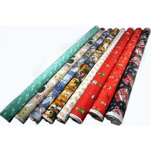 Patchwork Hot Selling Korean Imported Cartoon Group Fabric Foreign Trade Cloth Handmade Clothes DIY Cotton Colored Cloth