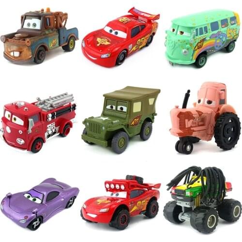 Disney Pixar Car All Series Lightning Mcqueen 1:55 Diecast Metal Car Model Toy For Kid Christmas Gift