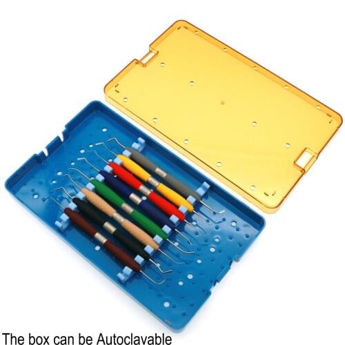 Dental Luxury Composite Restorative Filling Set Ball Tip Amalgam Burnisher Tool CT0-CT7 Kits with Box