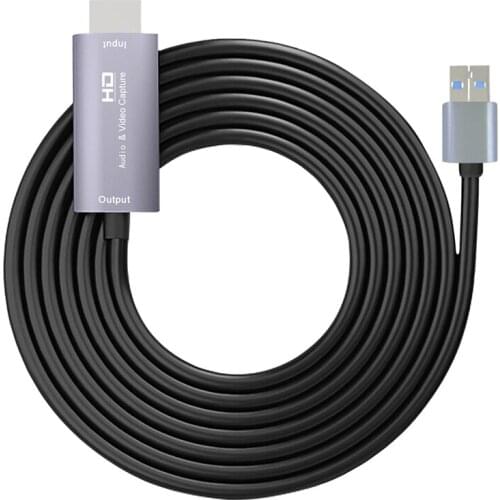 Audio Video Capture Record HDMI to USB 3.0 1080P Audio Video Adapter for Broadcast Live, Teaching, Gaming