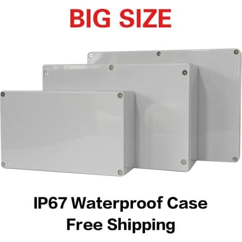 Big Size Outdoor Waterproof Case Enclosure Plastic Box Electronic Project Case Waterproof Junction Box for Electronics