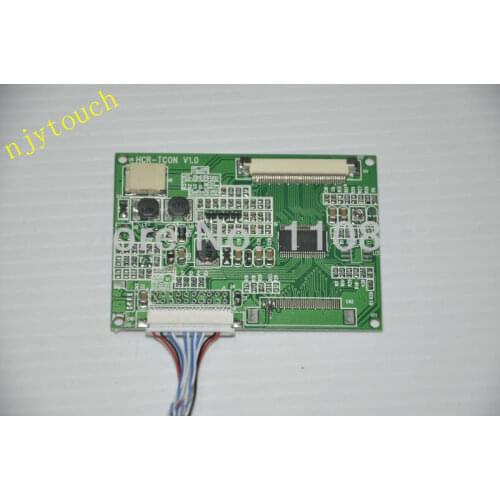 Free shipping HCR-TCON V1.0 TCON Board LVDS to TTL converter board 20 pin to 50 Pin AT050TN22