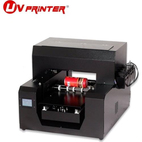 Commercial large format printing platform A3 UV flatbed and cylindrical inkjet printer for mobile phone case/glass bottle