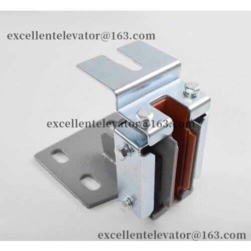 Elevator Sliding Guide Shoe Groove Width 16mm Installation Hole Distance 90mm+65mm Use for Hitach