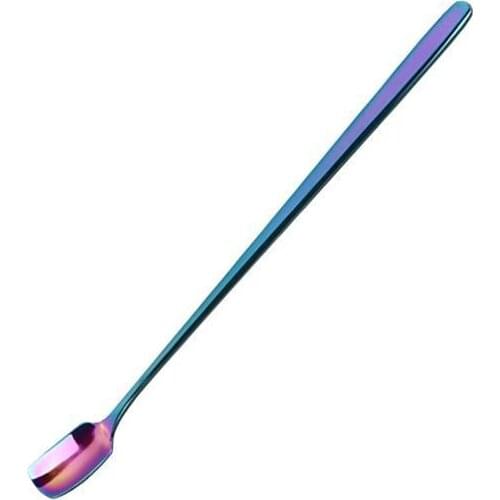 Stainless Steel Stirrer Cocktail Coffee Swizzle Martini Beverages Fruit Juice Milk Stick Stir Rod 17x1.5cm