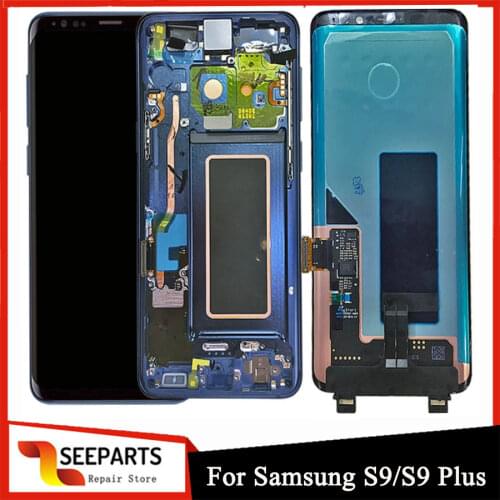 No Pixels Super AMOLED For Samsung Galaxy S9 LCD S9 Plus Display Touch Screen Digitizer Assembly For Samsung S9 Plus G9650 lcd