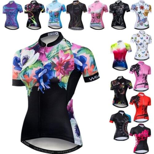 Weimostar Top Quality Women Cycling Jersey Mountain Bicycle Clothing Quick Dry Cycling Shirt Summer MTB Bike Jersey Cycle Wear