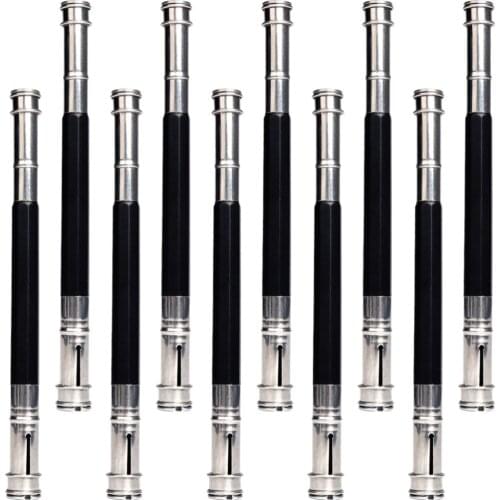 10Pcs Pencil Lengthener Stainless Steel Pencil Extender School Office Supplies
