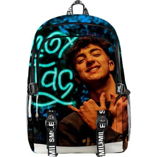 2021 3D Inoxtag Men Women Backpack Fabric Oxford School Bag Hip hop Style Teenager Girls Child Toddler Bag Travel Backpack