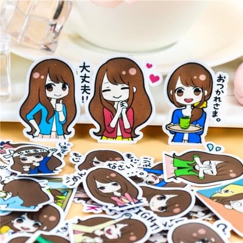 40pcs Creative kawaii Japanese love birds girl scrapbooking stickers /decorative sticker /DIY craft photo albums/Children