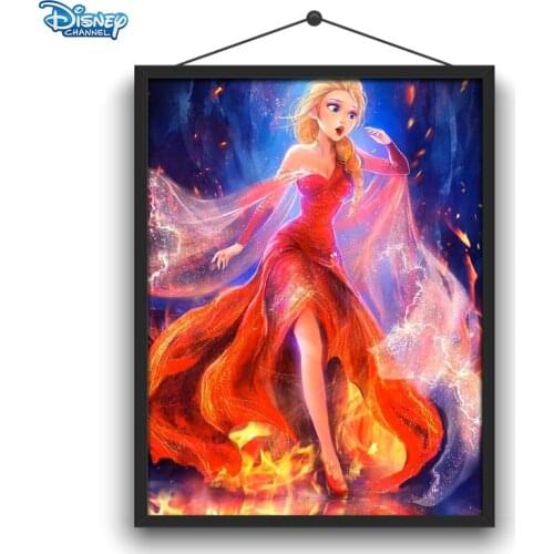 Disney 5D DIY Diamond Painting Aisha Aladdin Belle Princess Full Circle Diamond Embroidery Kit Handmade Craft Home Decoration