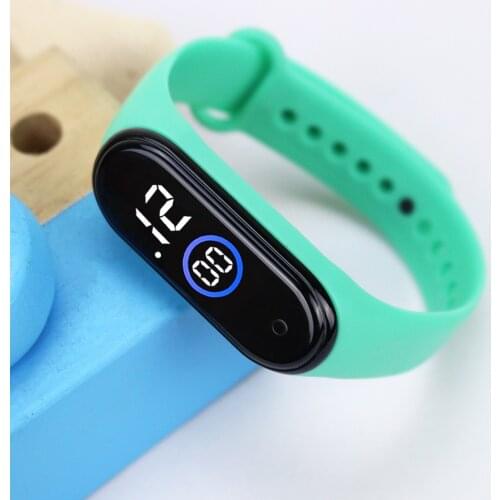 White Blue Light LED Sport Watches Kids Rubber Strap Digital Children Watch for Girls Boys Girt Relogio Masculino Mens Relojes