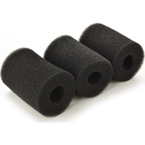 2PCS Black Sponge Cover Aquarium Pre-Filter Compatible With Filters Vat 250-600 CF600-1200 Fish Tank Filter Sponges Large Size