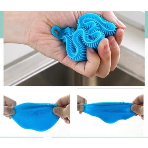 Cleaning Brushes Kitchen Towel Made of Silicone Pad Dish Washing Brush Multipurpose Fruit Cleaner