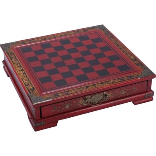 32Pcs/Set Wooden Table Chess Chinese Chess Games Resin Vintage Collectibles Gift Chessman Christmas Birthday Premium Gifts Enter