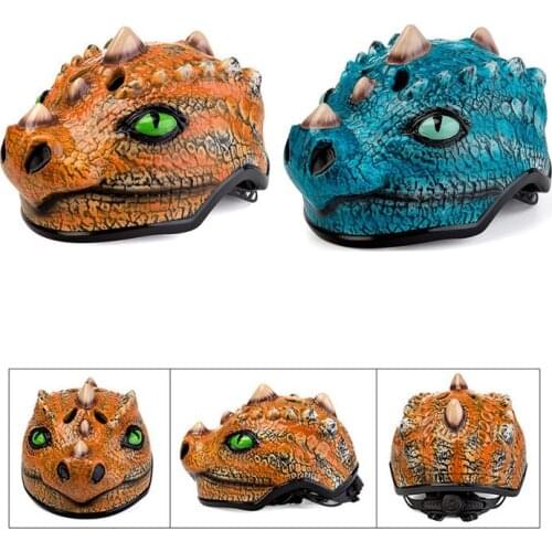 Weimostar Kids Cycling Helmets Safety Cute Dinosaur Bike Riding Helmet Outdoor Sports Children Bicycle Protector