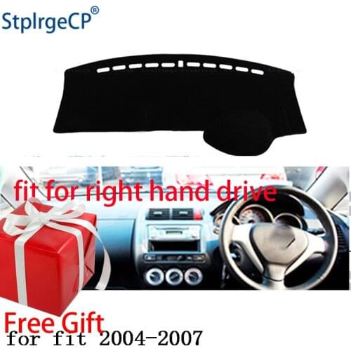 Car Dashboard Cover Mat for Honda Fit Jazz 2004-2007 Right Hand Drive Dashmat Pad Dash Mat Covers Dashboard Accessories