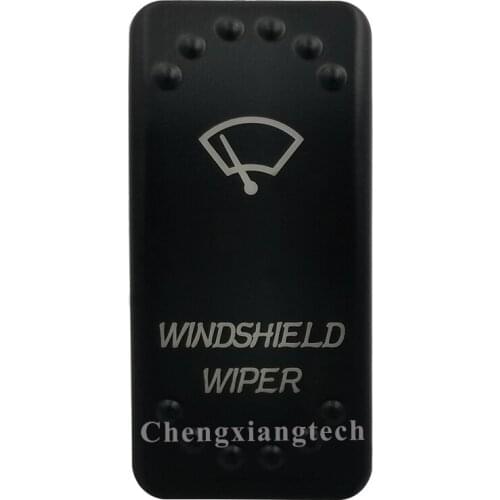 Laser Etched - WINDSHIELD WIPER- Led Backlit Rocker Switch Cap for Car Boat Truck Rv Switch Auto DIY Replacing, Cover Only