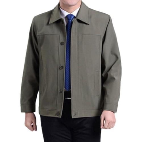 Men Autumn Thick Warm Casual Turndown Collar Coat Windproof Waterproof Jacket