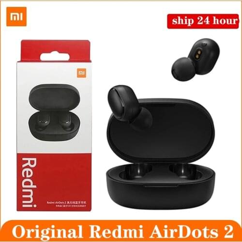 Original Xiaomi Redmi AirDots 2 Earphone Wireless Bluetooth 5.0 Headset Left Right Low Lag Mode AI Control Gaming Earphone
