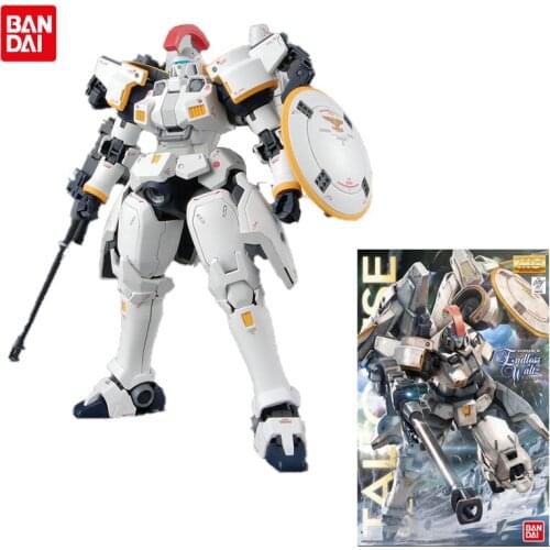 Original Bandai Gundam Anime Figure MG 1/100 Mobile Report Wing OZ-00MS Tallgeese Effects Action Figure Model Modification Toys