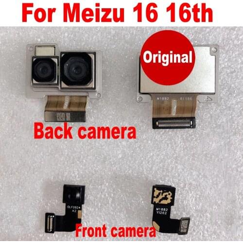 Original Back Big Main Rear Camera Module For Meizu 16 16th M882Q M882H Front Small Facing Camera Phone Flex Cable Parts