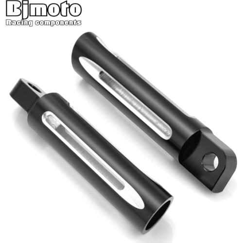BJMOTO Footrest CNC FootPeg Motorcycle Foot Rests Foot Pegs Pedals For Harley Touring Sportster Softail Dyna Model