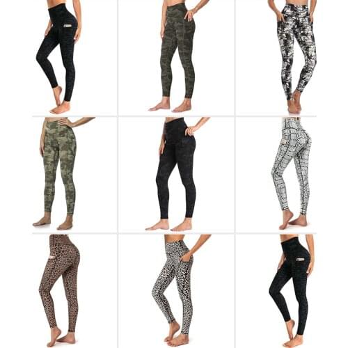 GYMQUASAR Printed Women Seamless Yoga Pants Push Up Legging Fitness Gym Sport Running Yoga High Waist Energy Workout Leggings