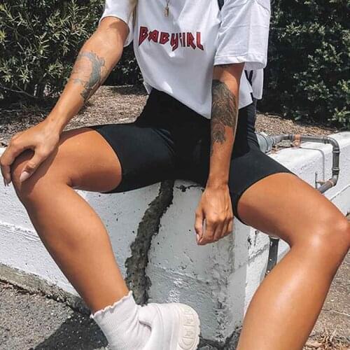 2021 cotton Shorts women Summer Cycling bike Stretch Beasic Short Blackclothing pantalones sweatpants High waist shorts clothes