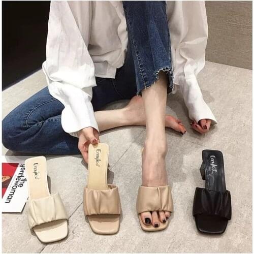 Woman Sandals Shoes Slippers 2021 Summer Style Wedges Pumps High Heels Slip on Bling Fashion Gladiator Shoes Women Pumps