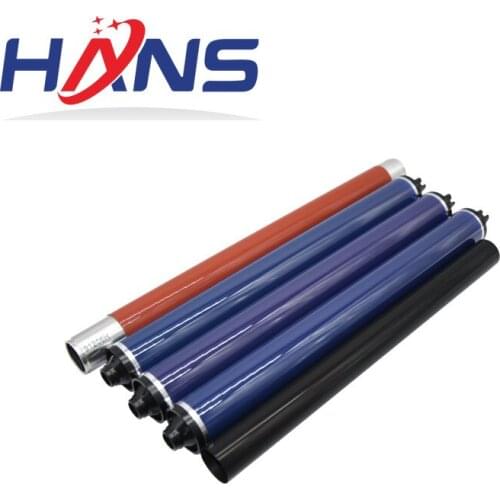 1sets Fuser Film Sleeve + Upper Fuser Roller + 3pcs Color Drum for Xerox 700 550 560 570 240 242 250 252 260 5065 6500 Drum kits