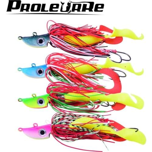 1pcs 20g Jig Fish Head Sinking Rubber Fishing lure Fresh Salt Water Natural Live Vivid Body Jigging Soft Bait Jig Compound Bait