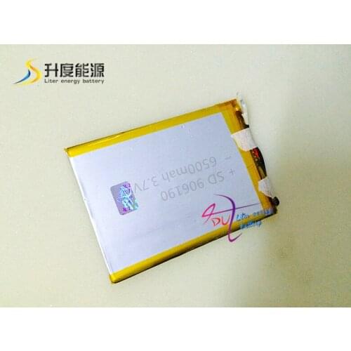10pcs SD 906190 3.7v 6500mah smart rechargeable cell phone battery lithium tablet battery