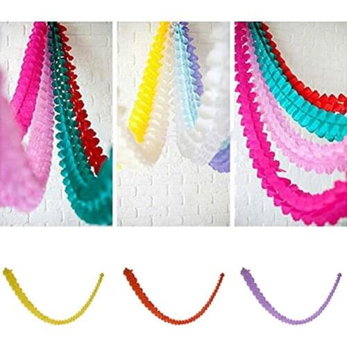 3 Meters Paper Garland Bunting Banner Birthday Wedding Party Hanging Decoration