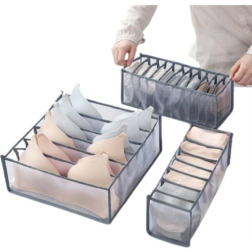 3PC Underwear Bra Storage Box Creative Socks Closet Divider Box Drawer Organizer