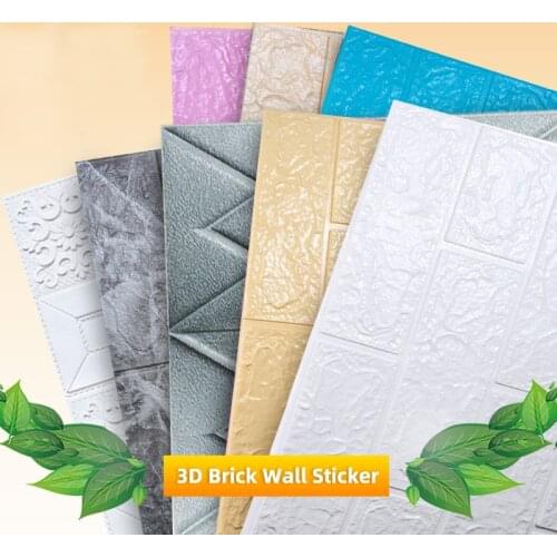 3d Self-adhesive Wallpaper Brick Wall Stickers Decor Foam Wall Covering Wall Sticker for Living Room Diy Background Home Decor